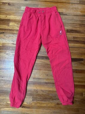 Kangol Men's Bright Red Fleece Joggers